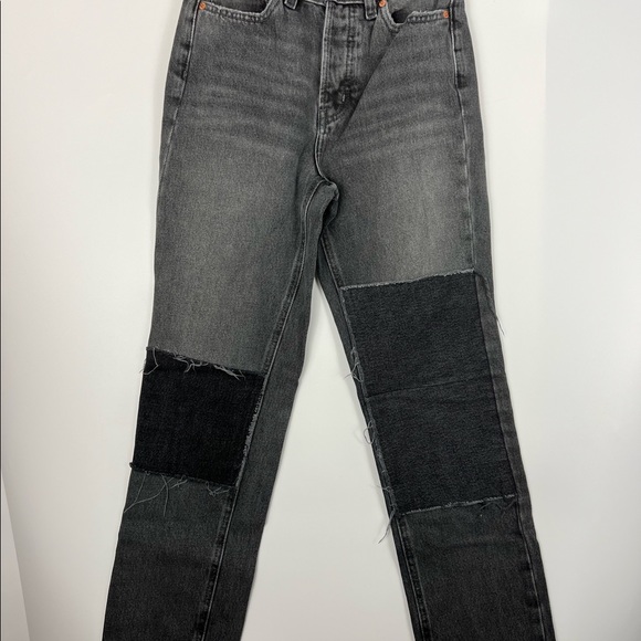 BDG Slim Straight Patch Jeans Sz:25 - Picture 1 of 16